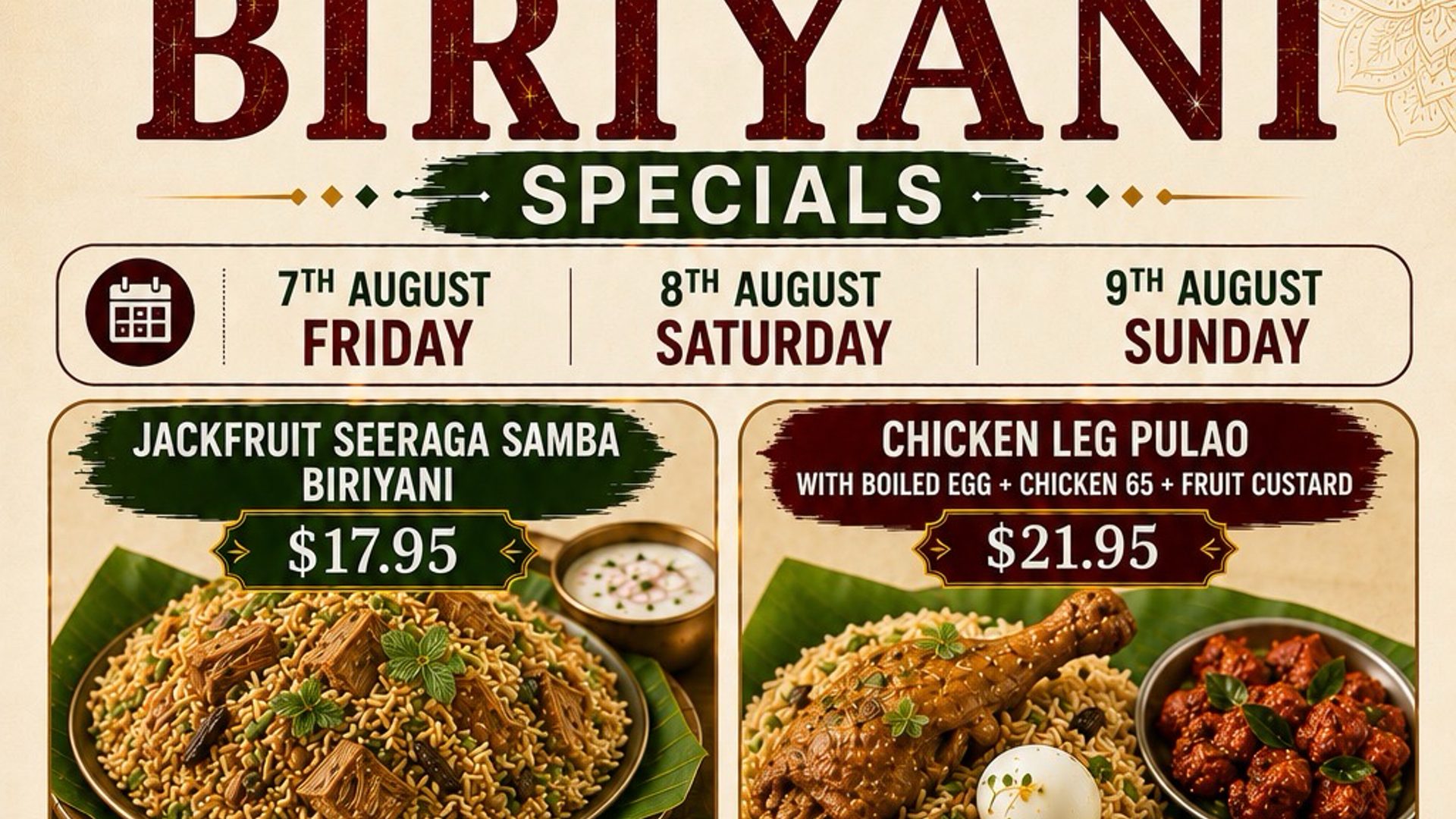 weekend special