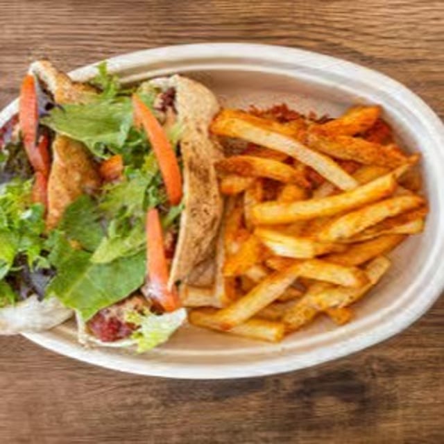 Signature Chicken Pita Sandwich.