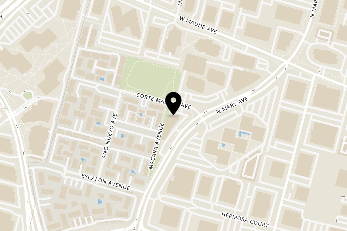 Map showing the location of LAGARAM RESTAURANT & CATERING on 415N N Mary Ave #115 in Sunnyvale